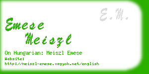 emese meiszl business card